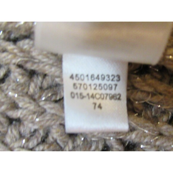 Drama Sweater Vest Foster Faux Fur Trim Shawl Collar Brown Metallic Chico's 2 - Picture 16 of 16